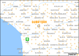 map of Dubayqah