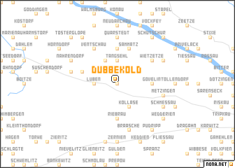 map of Dübbekold