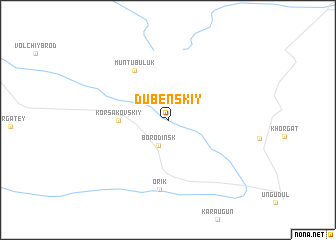 map of Dubenskiy