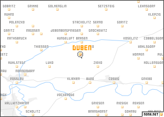 map of Düben
