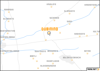 map of Dubinino