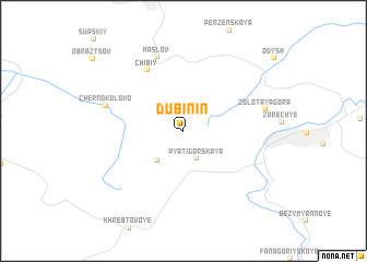 map of (( Dubinin ))