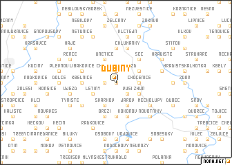 map of Dubiny