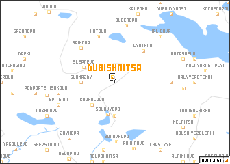 map of Dubishnitsa