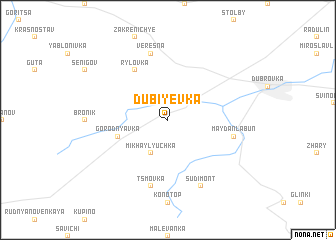 map of Dubiyëvka