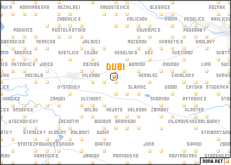 map of Dubí