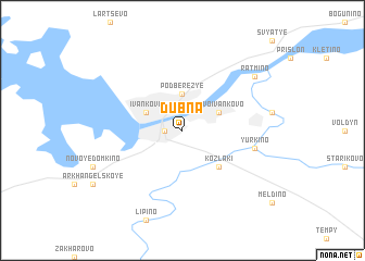 map of Dubna