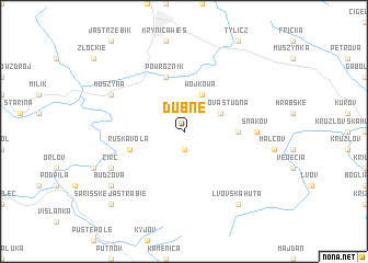 map of Dubne