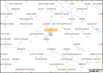 map of Dubník