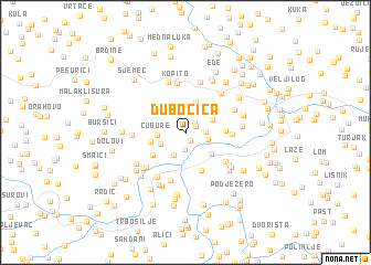 map of Dubočica