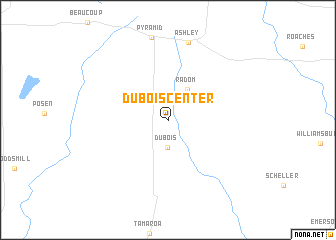 map of DuBois Center