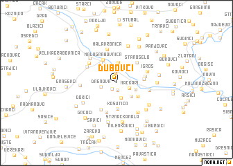 map of Dubovći