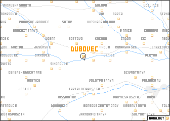 map of Dubovec