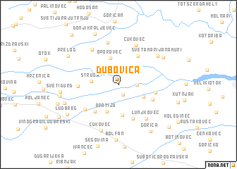 map of Dubovica