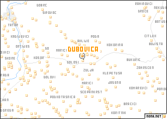 map of Dubovica