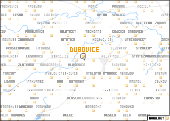 map of Dubovice