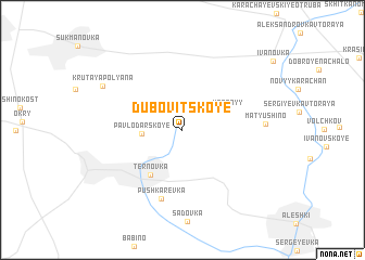 map of Dubovitskoye