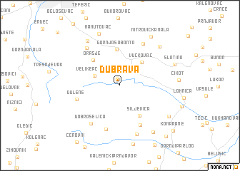 map of Dubrava