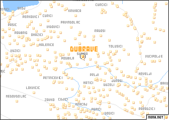 map of Dubrave