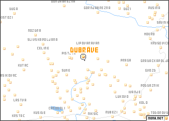 map of Dubrave