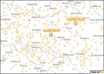 map of Dubrave