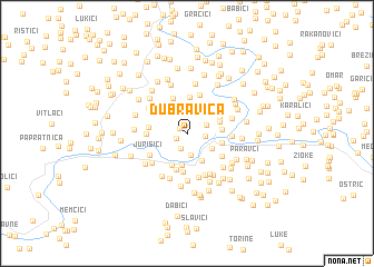 map of Dubravica