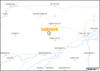 map of Dubrova