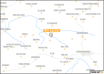 map of Dubrova