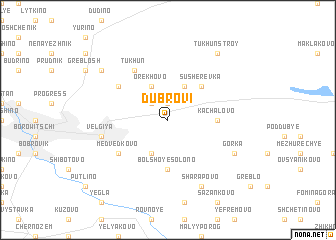 map of Dubrovi