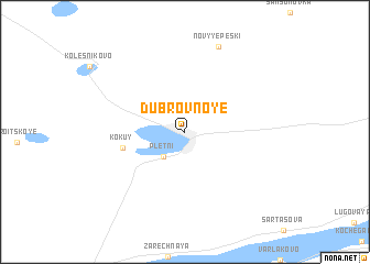 map of Dubrovnoye