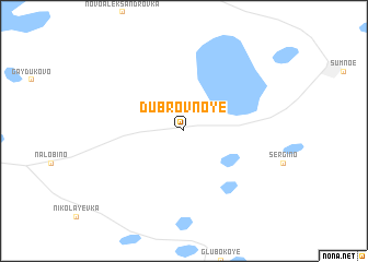 map of Dubrovnoye