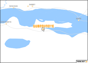 map of Dubrovnoye