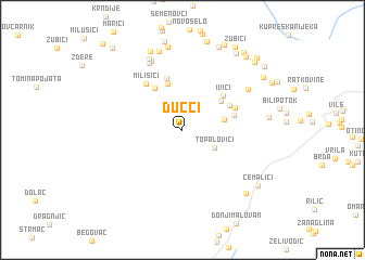 map of Dućci