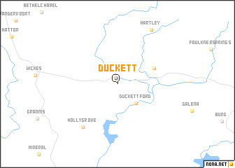 map of Duckett