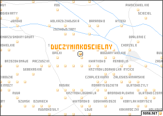 map of Duczymin Kościelny