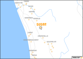 map of Dū Dar