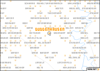 map of Duddenhausen