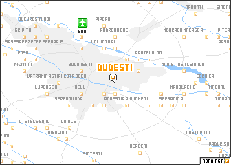 map of Dudeşti