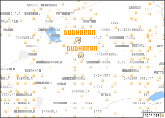 map of Dudhārān