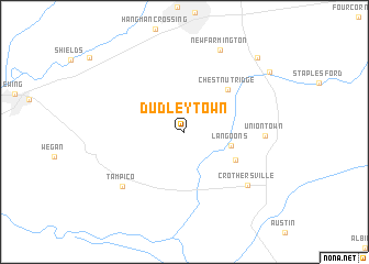 map of Dudleytown