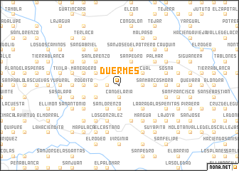 map of Duermes