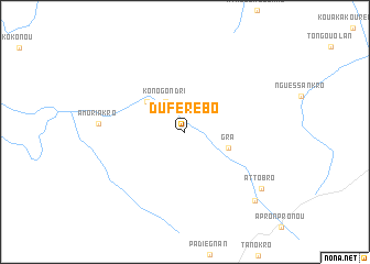 map of Duférébo