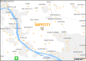 map of Duff City