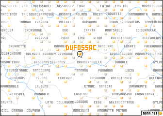 map of Dufossac