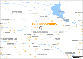 map of Duftyʼs Cross Roads