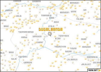 map of Dugal Bānda