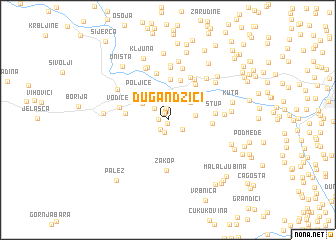 map of Dugandžići