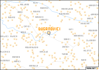 map of Duganovići