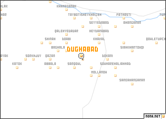 map of Dūghābād