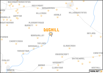 map of Dug Hill